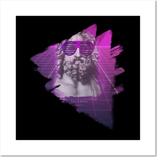 Retrowave Zeus Aesthetic T-Shirt Posters and Art